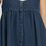 Erin - Vintage Denim Maxi Dress