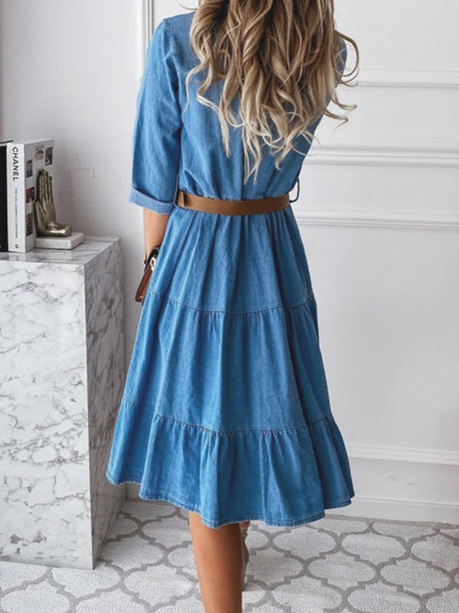 Louisa - Smart Casual Denim Dress