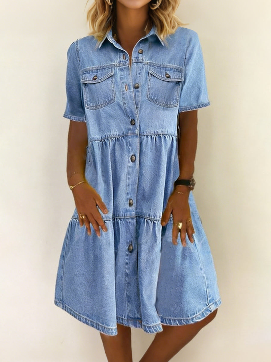 Sienna - Smart Casual Denim Dress