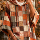 Poppy™ - Harvest Mosaic Patchwork Hoodie