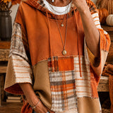 Elowen™ - Pumpkin Patchwork Hoodie