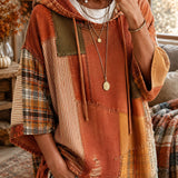 Clementine™ - Ginger Patchwork Hoodie