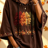 Autumn™ - Embroidered Autumn Trees Hoodie