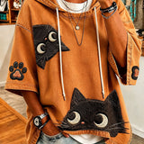 Salem™ - Black Cat Embroidered Hoodie