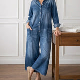 Lily - Cotton Denim Jumpsuit